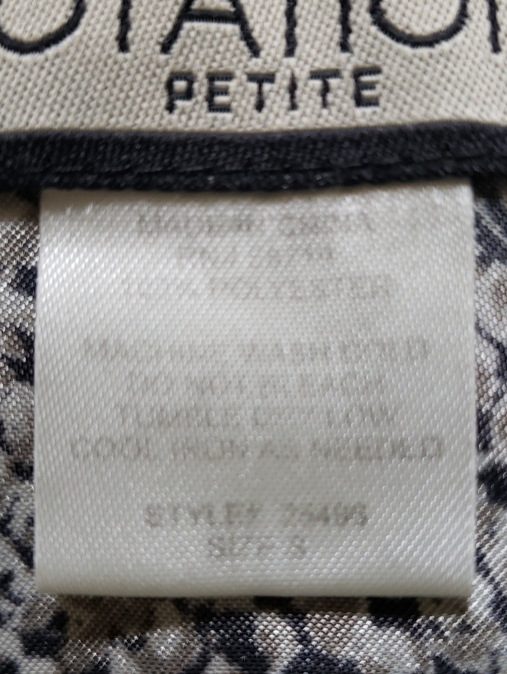 Vintage Notations Silky Snake Print Button Down Blouse Grey White Petite Small - Picture 15 of 15